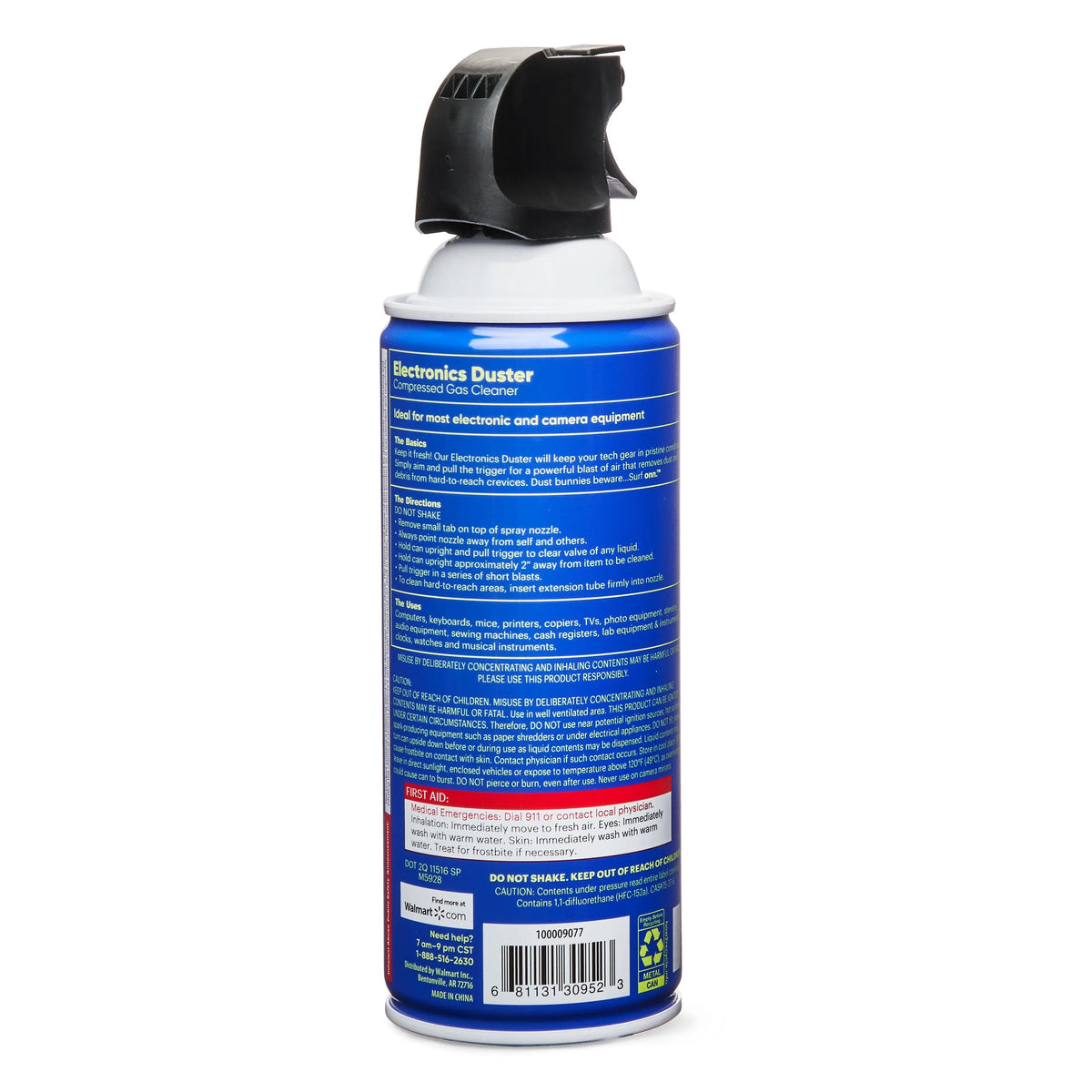 Compressed Gas Cleaner, 10 oz, 4-Pack V5097