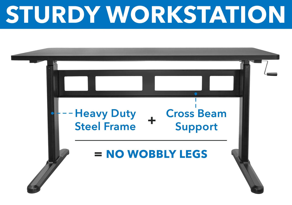 Hand Crank Sit-Stand Desk B8584