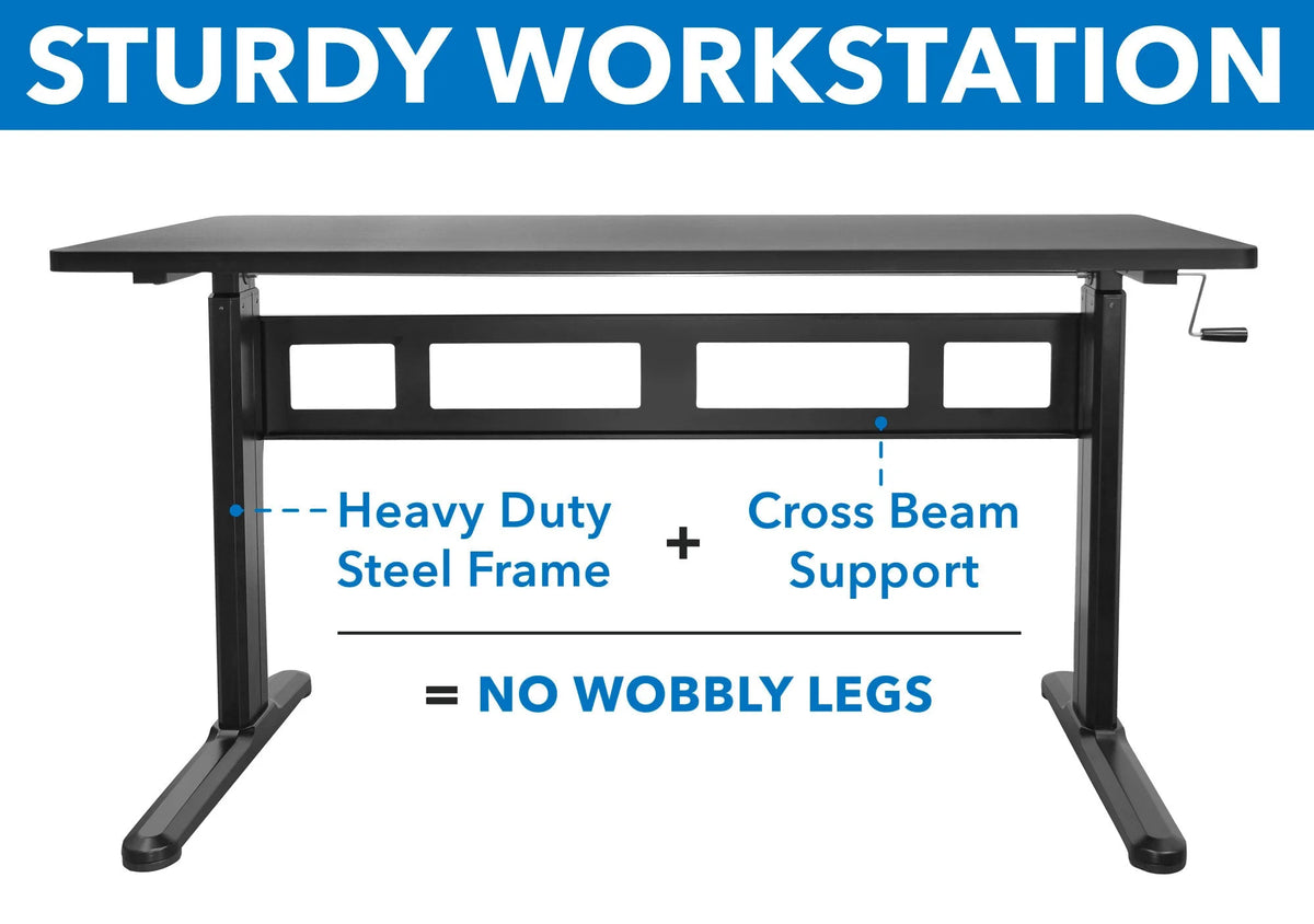 Hand Crank Sit-Stand Desk B8584