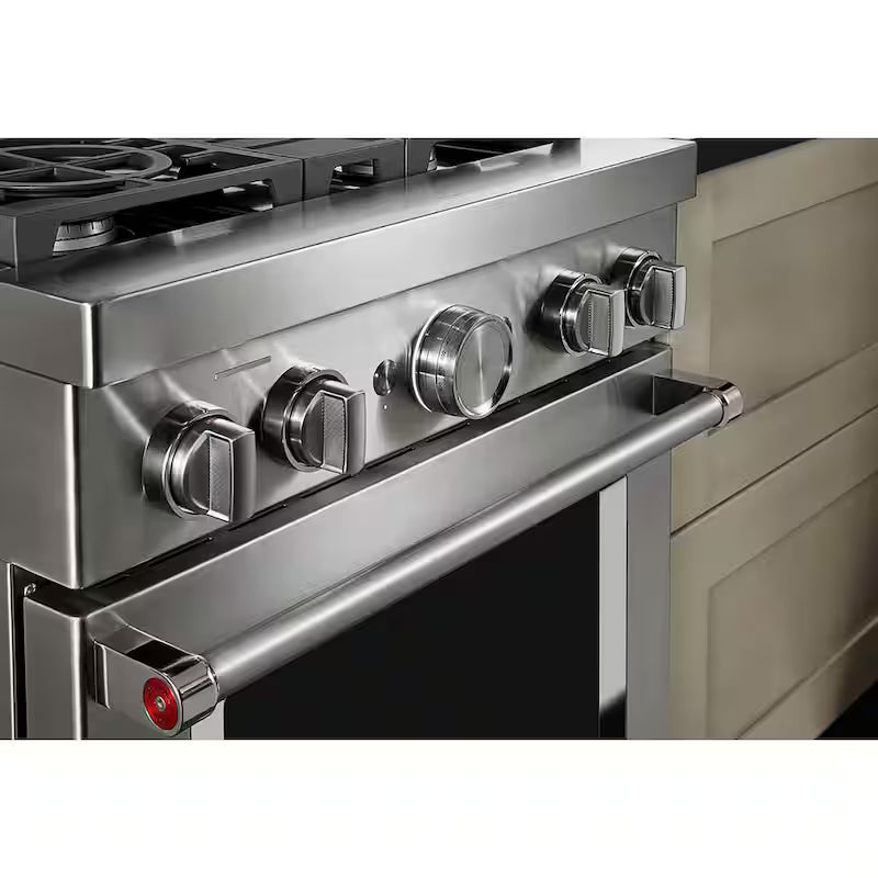 4 Burner Dual Fuel Freestanding Smart Range in Stainless Steel W791
