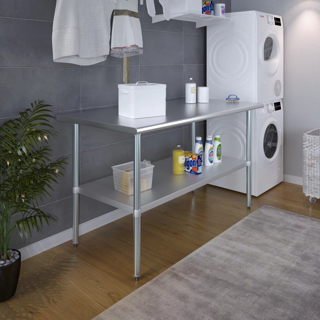 Stainless Steel Work Table with Undershelf X38340