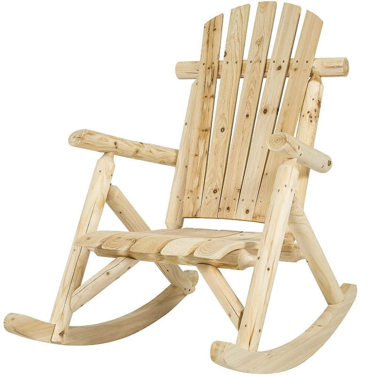 Wooden Log Rocking Chair V224469