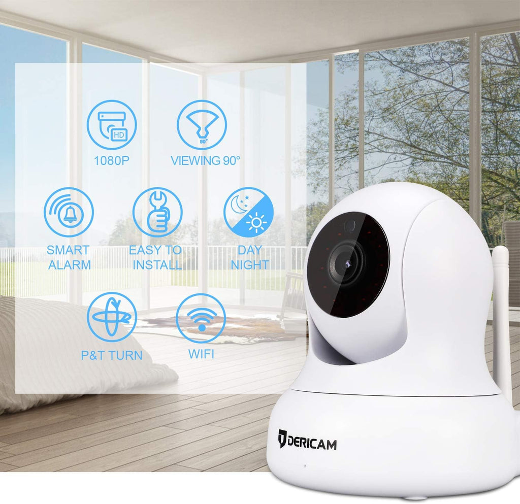 White 1080P Home Security Camera W594744