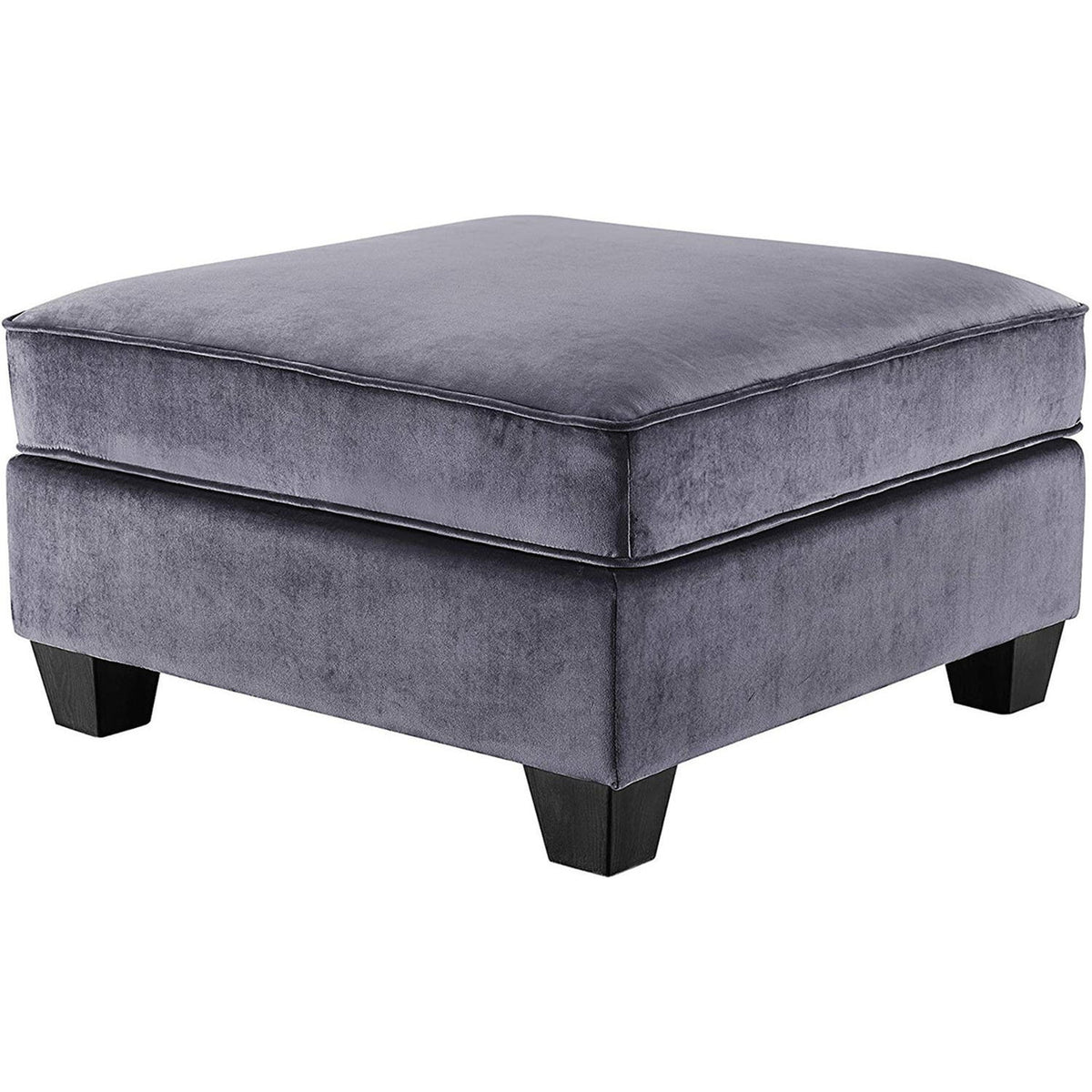Gray Velvet 6Pc Modular Sectional Sofa J1044