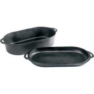 Cast-Iron Oval Roaster/Griddle R965