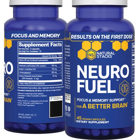 45 Capsules Nootropic Brain Supplement P11205