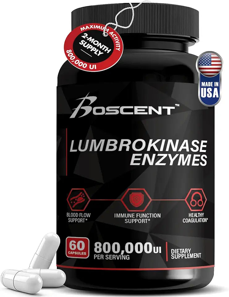 40mg 60 Capsules Lumbrokinase Supplement Q776566