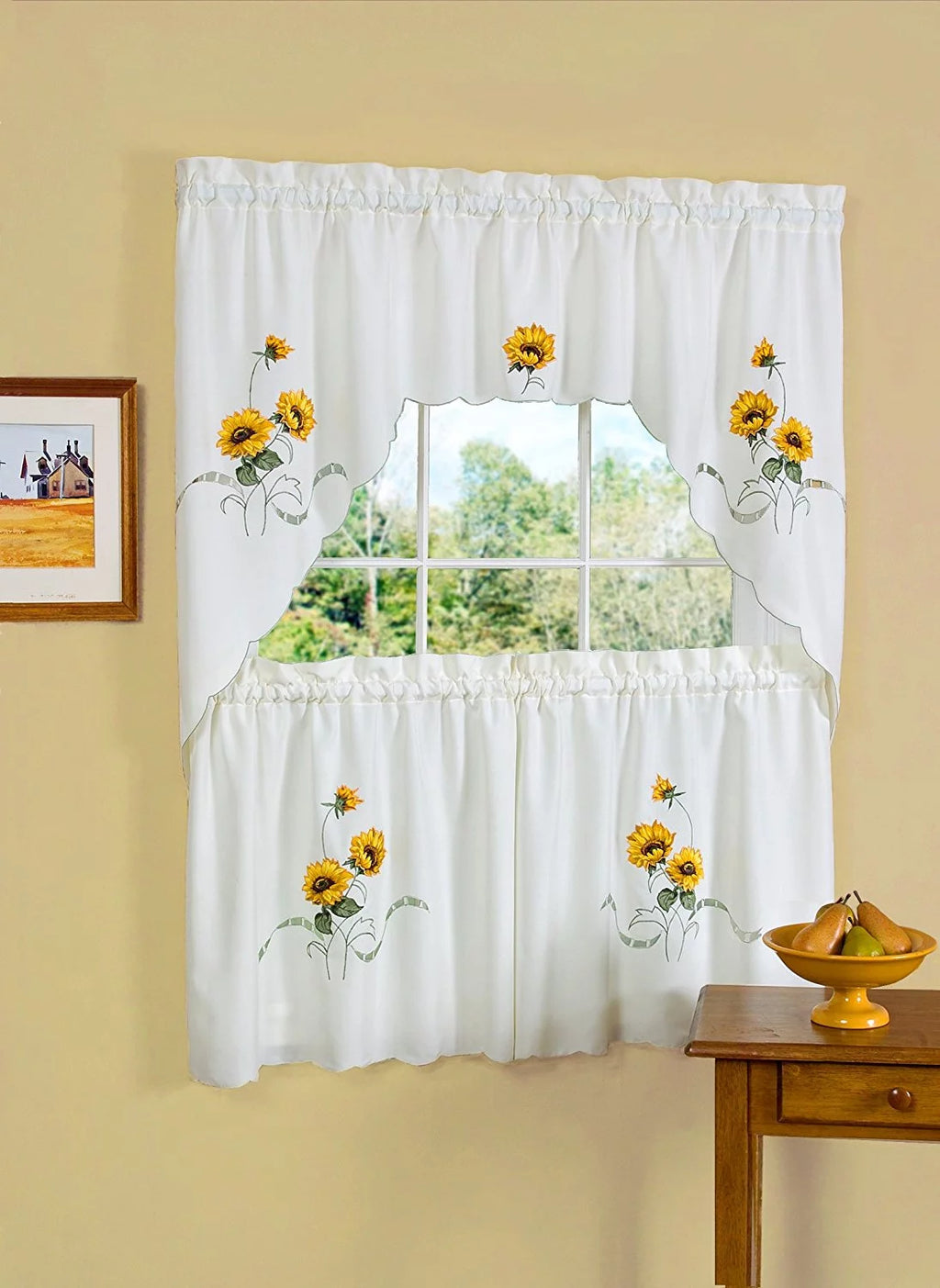 Ivory/Cream Tier and Swag Set, Set of 2 B519450