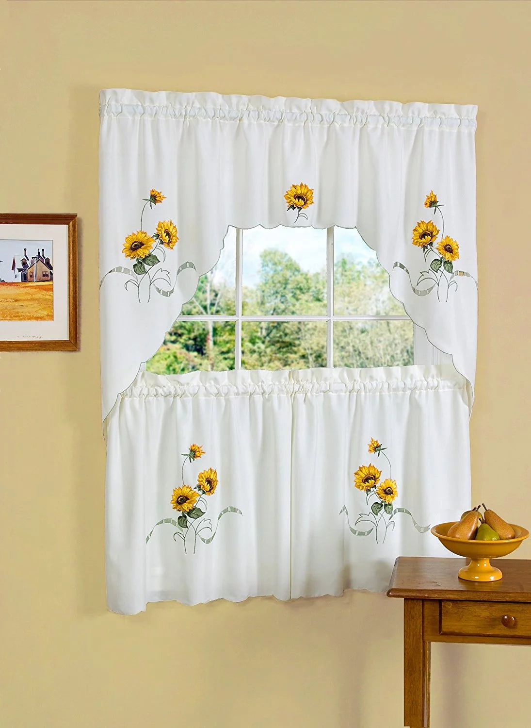 Ivory/Cream Tier and Swag Set, Set of 2 B519450