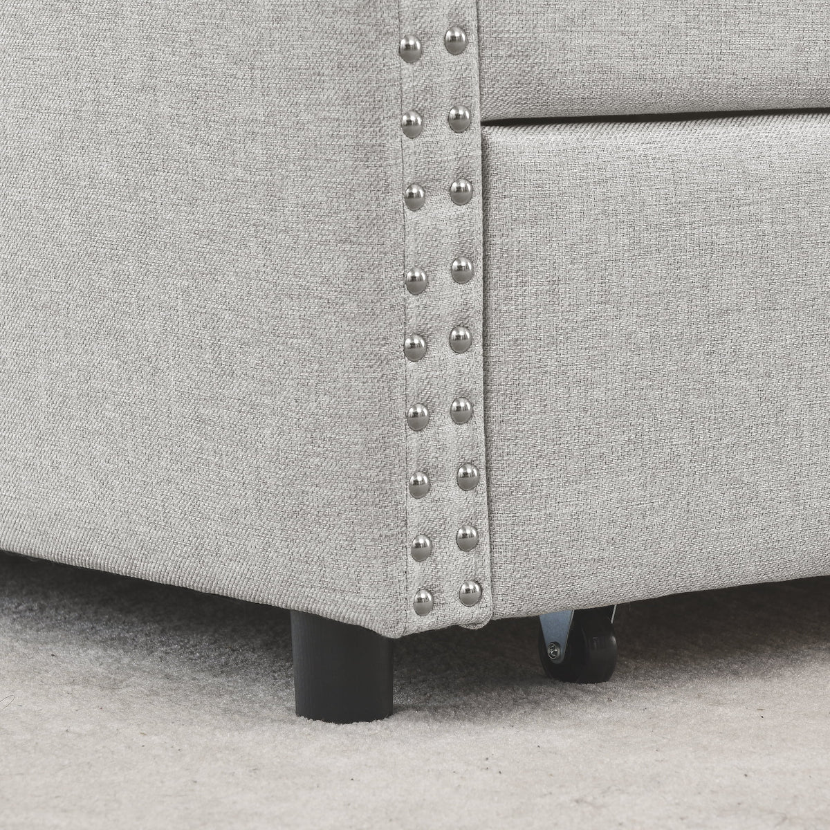 Upholstered Queen Size Daybed with Drawers Q3081