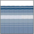 Ocean Blue Dune Stripe-White Rug U1149