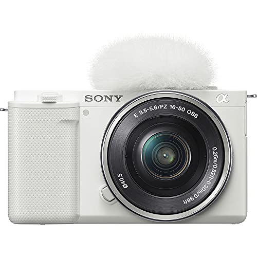 White Mirrorless Camera with 16-50mm Lens L5830