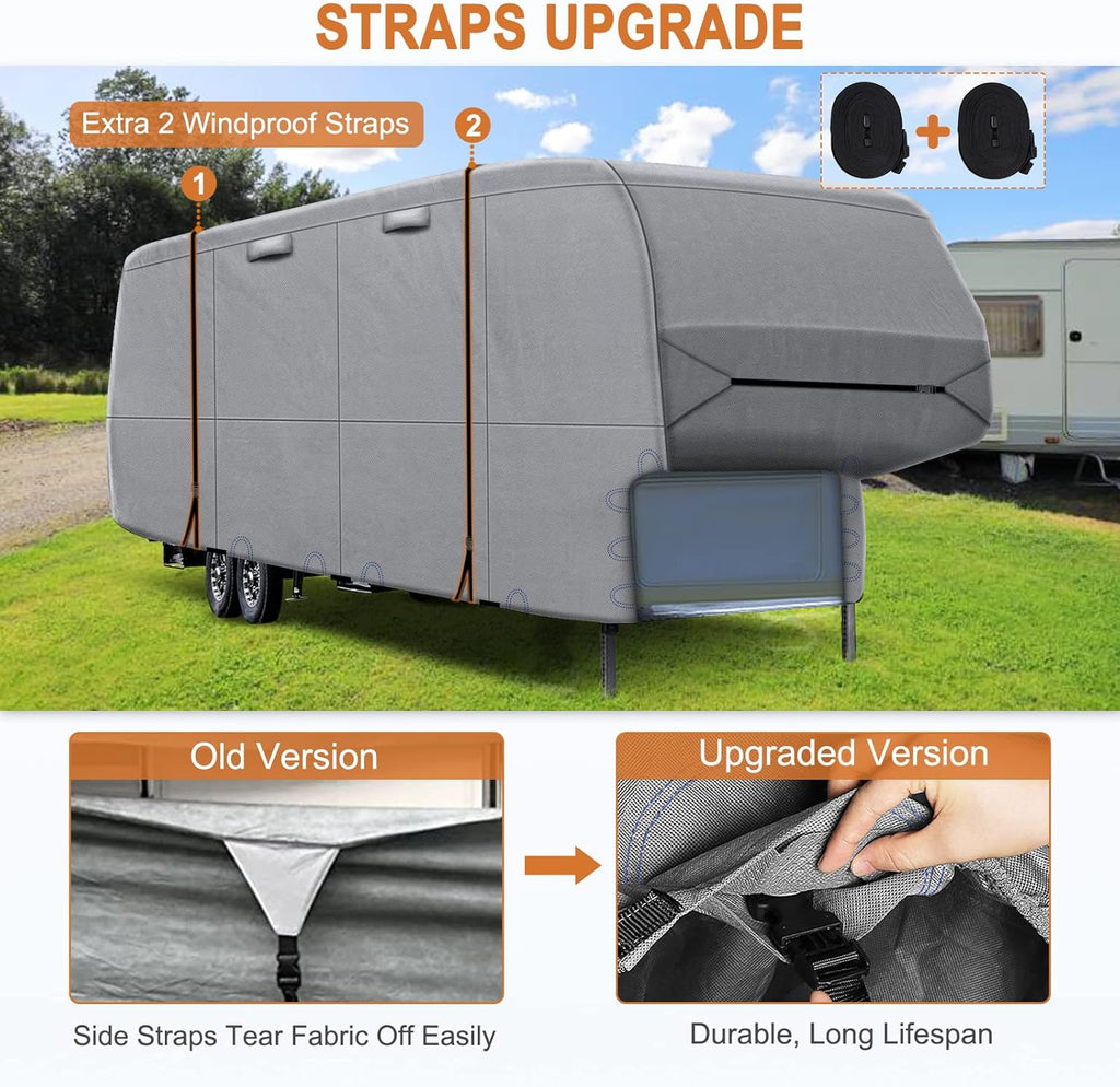 5 Layers Top 5th Wheel RV Cover Heavy Duty Camper Cover Y7728