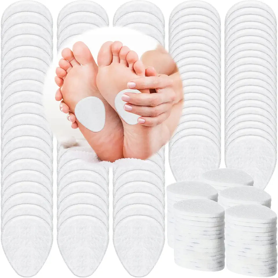 100 Packs White 0.2 Inch Thick Metatarsal Foot Pads K489