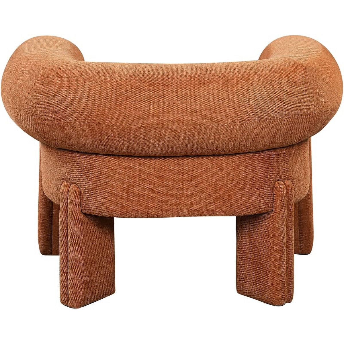 Cognac Fabric Accent Chair J423