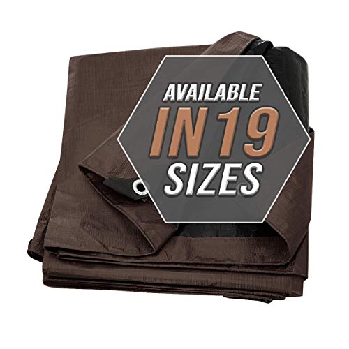 Large Waterproof Poly Tarp with Grommets 8' x 10' F595572