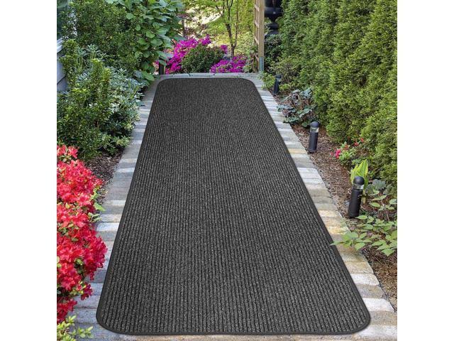 Charcoal Black Skid-Resistant Heavy-Duty Carpet Runner C2040