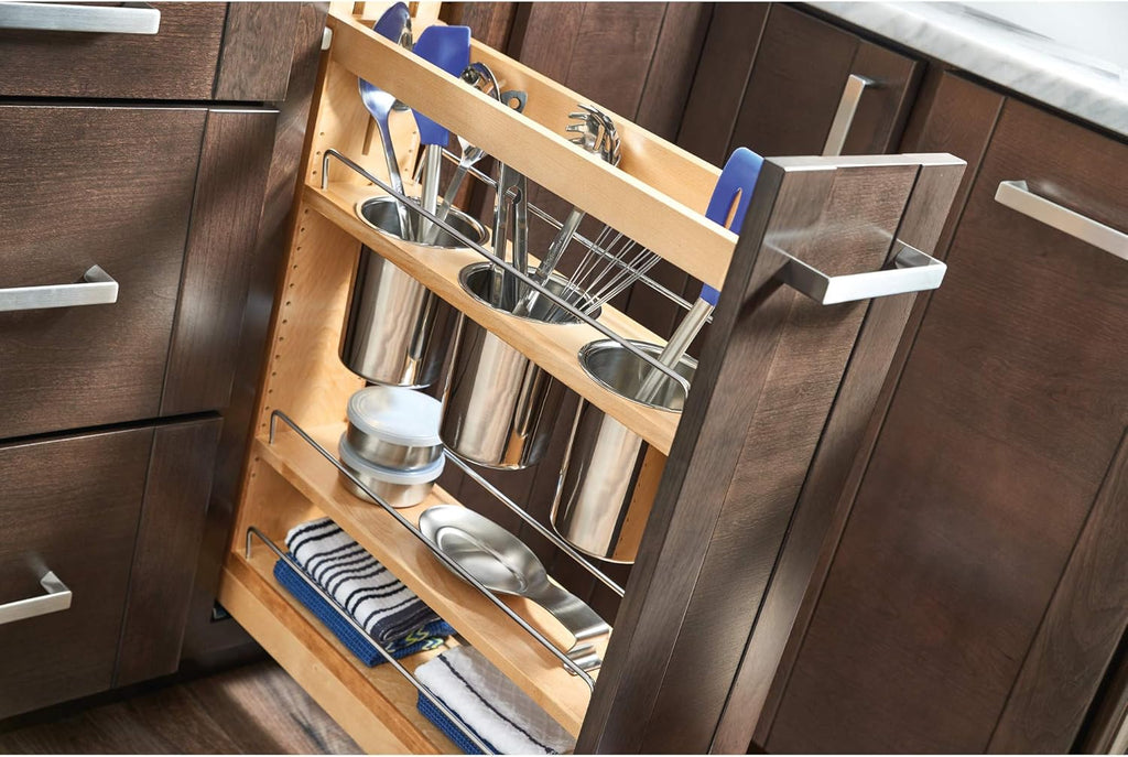 Kitchen Utensil Pull Out Cabinet Organizer with Soft-Close Slides G757