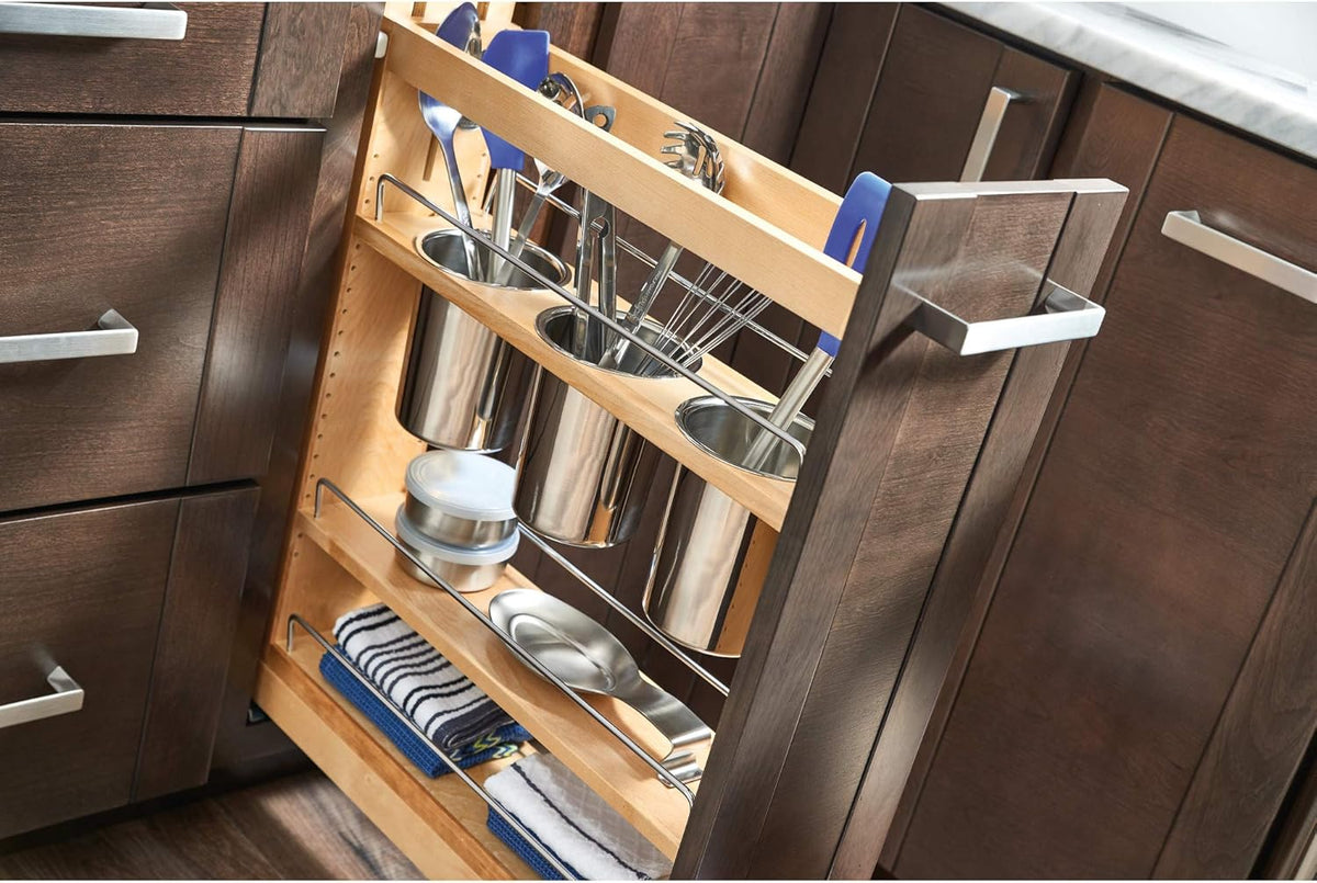 Kitchen Utensil Pull Out Cabinet Organizer with Soft-Close Slides G757