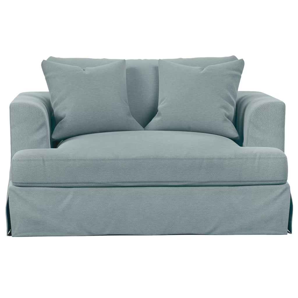 Blue Fabric Slipcover for Chair and A Half E967741