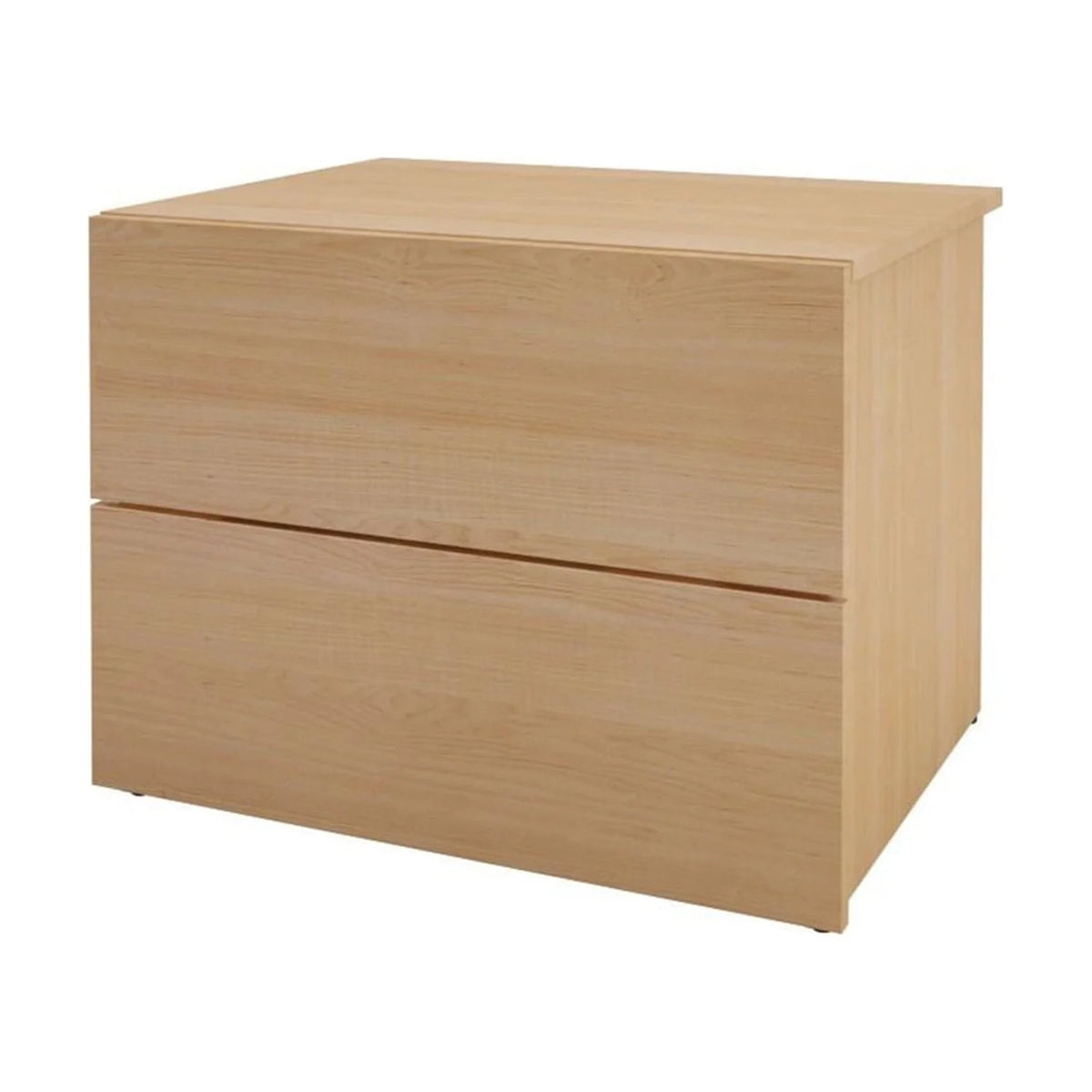 Queen Size Bedroom Set Natural Maple and White W666