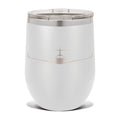 12 oz Stainless Steel Vacuum Insulated Wine Tumbler with Clear Lid A4644