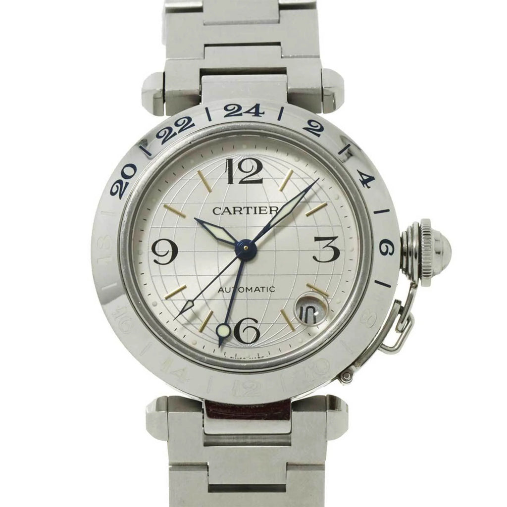 Pre-Owned Silver Dial Automatic GMT Watch B491382