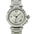 Pre-Owned Silver Dial Automatic GMT Watch B491382