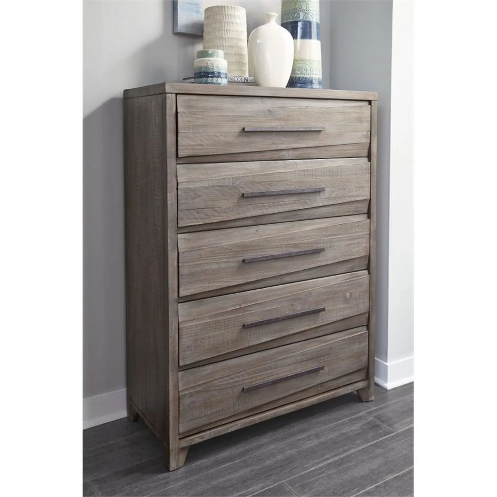 5 Drawer Solid Wood Chest G427