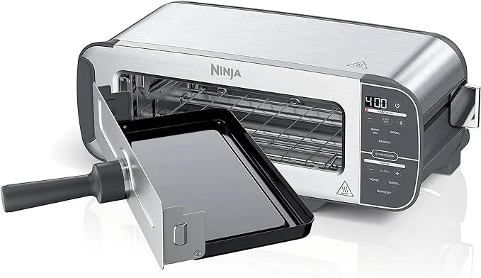 Open Box 2-IN-1 Compact Toaster Oven Stainless Steel S8403
