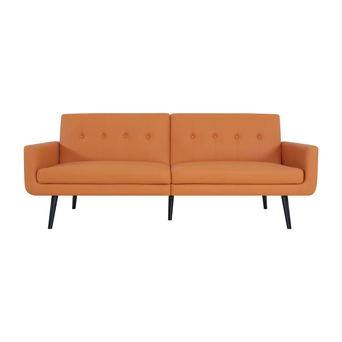 Caramel Air Leather Futon Sofa Bed X737