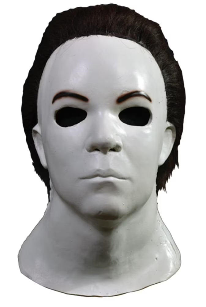 White Latex Halloween Costume Mask V892