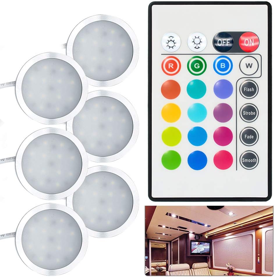 RGB Dimmable Under Cabinet Light Kit, Pack of 2 J70470