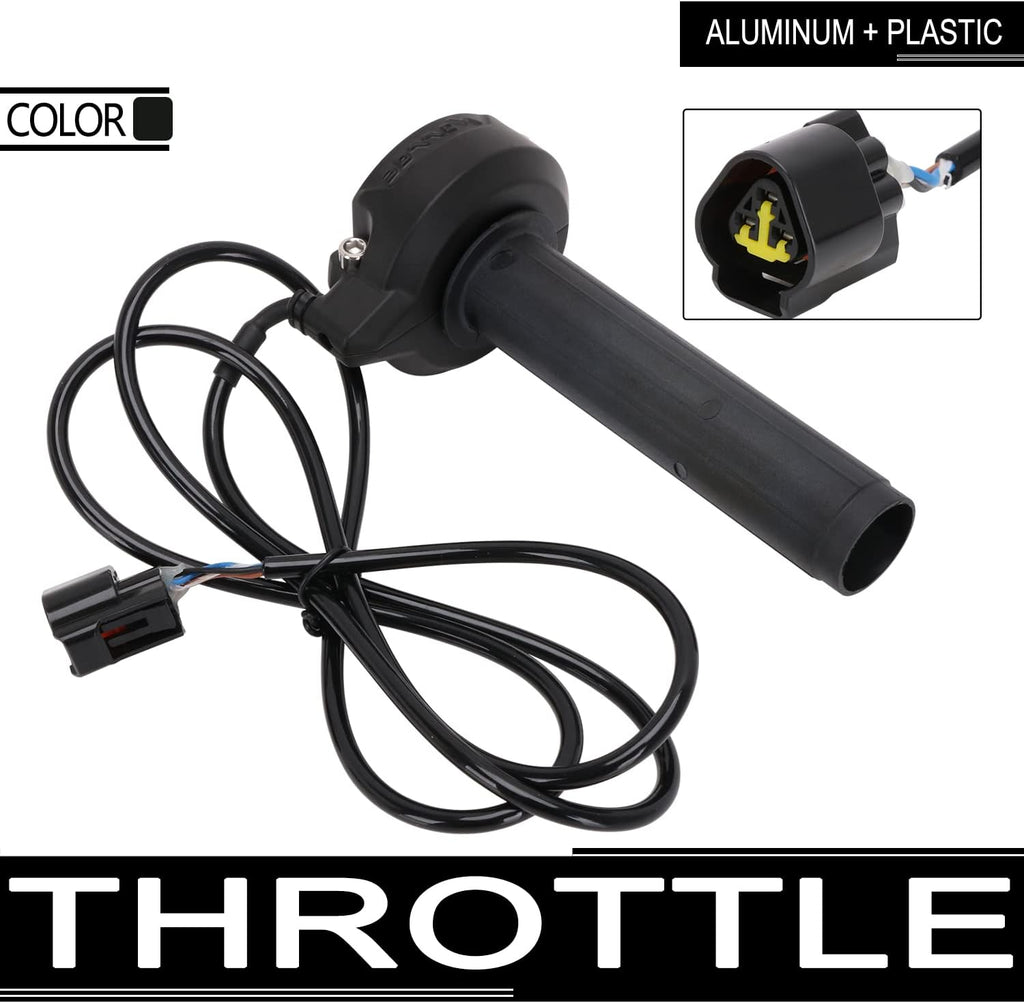 Aluminum + Plastic Motorcycle Throttle Grip O61734