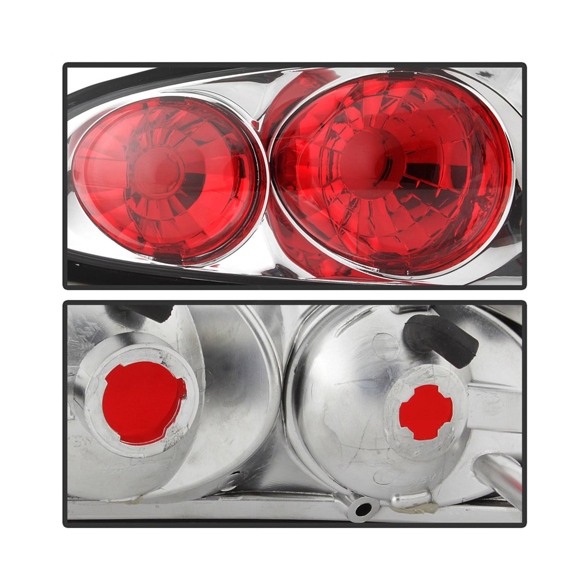 Euro Style Tail Lights Chrome I568
