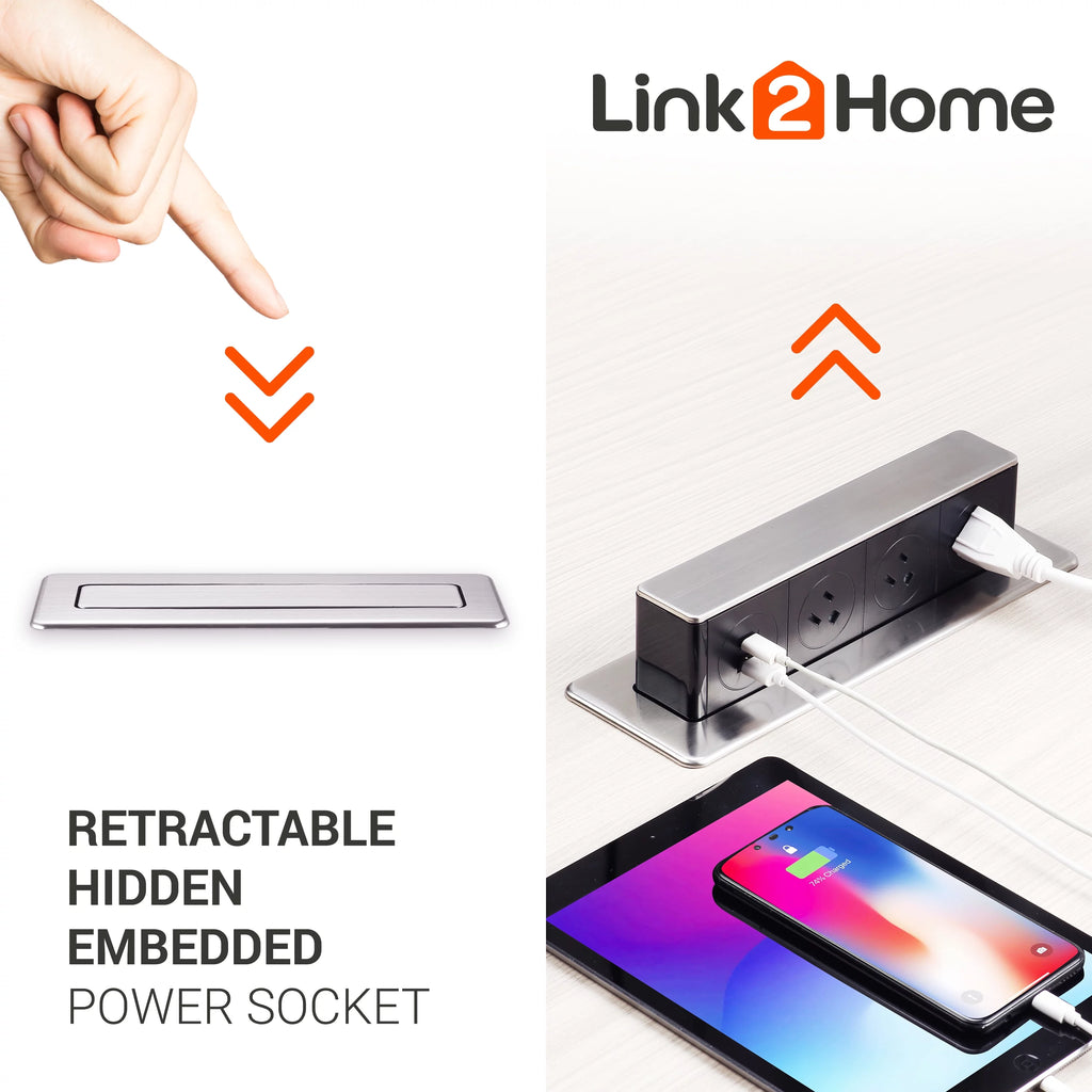 Pop up Outlet with 2 USB Ports & 3 Outlets G79859