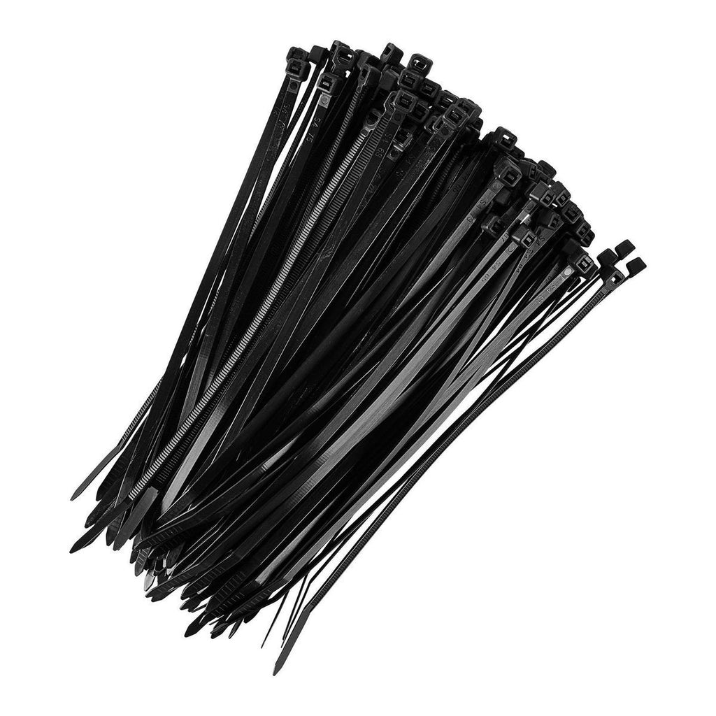 Black 8 in. UV-Resistant Cable Ties 100-Pack P641201