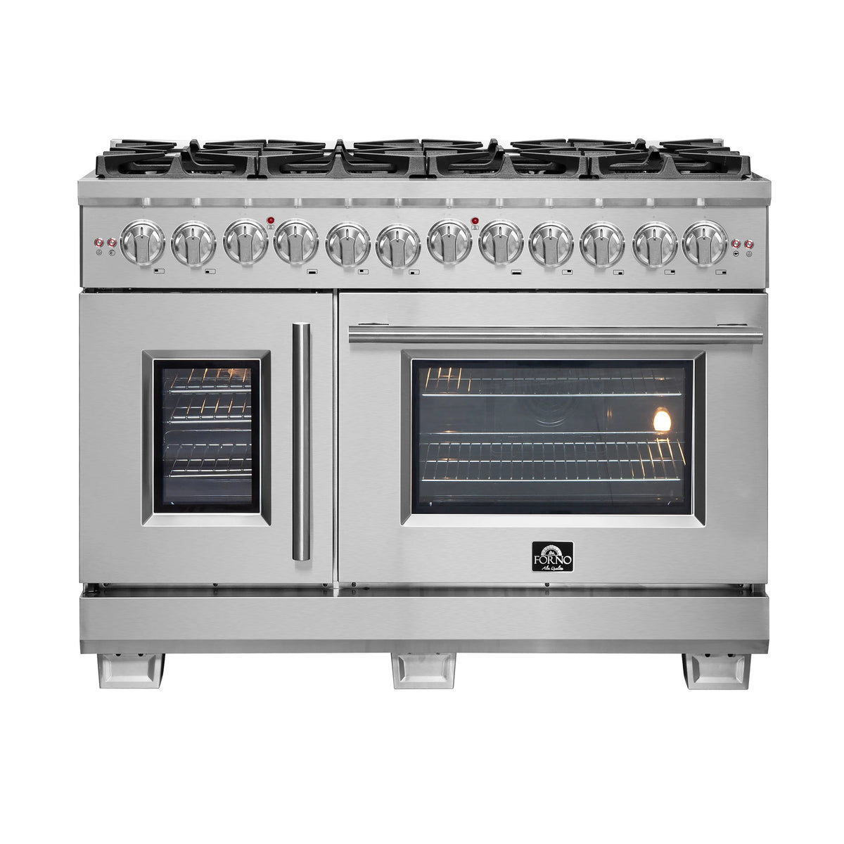 48 Gas Burner Electric Oven Range with French Door and 8 Sealed Burners L80168