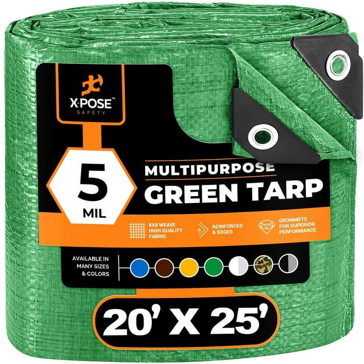 Blue 8' x 10' Waterproof Poly Tarp M1163