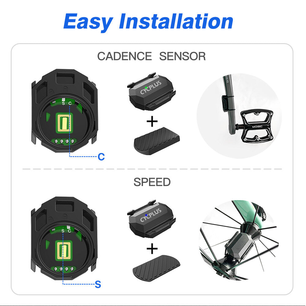Wireless ANT+ BT Bike Speed/Cadence Sensor W5051