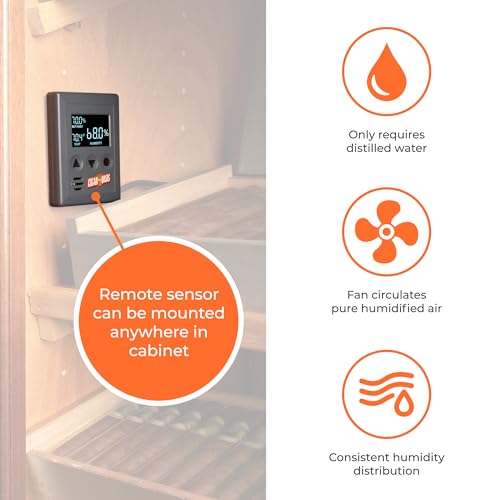 Cigar Humidor Humidifier with LCD Humidity & Temperature Display T415