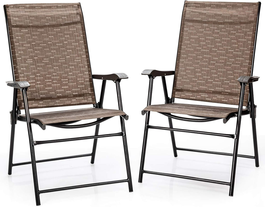 2-Pack Patio Dining Chairs with Armrest P871048